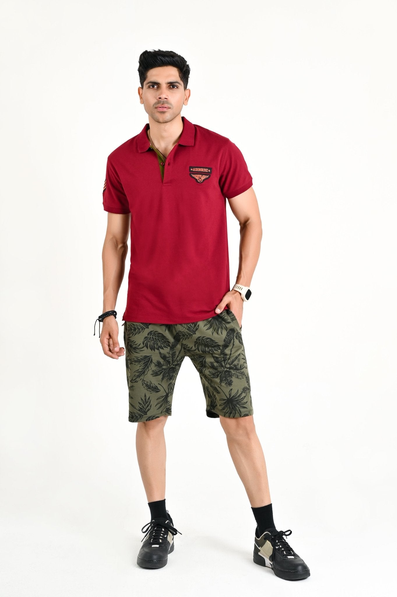 “Airborne” Polo / Maroon - rebelle