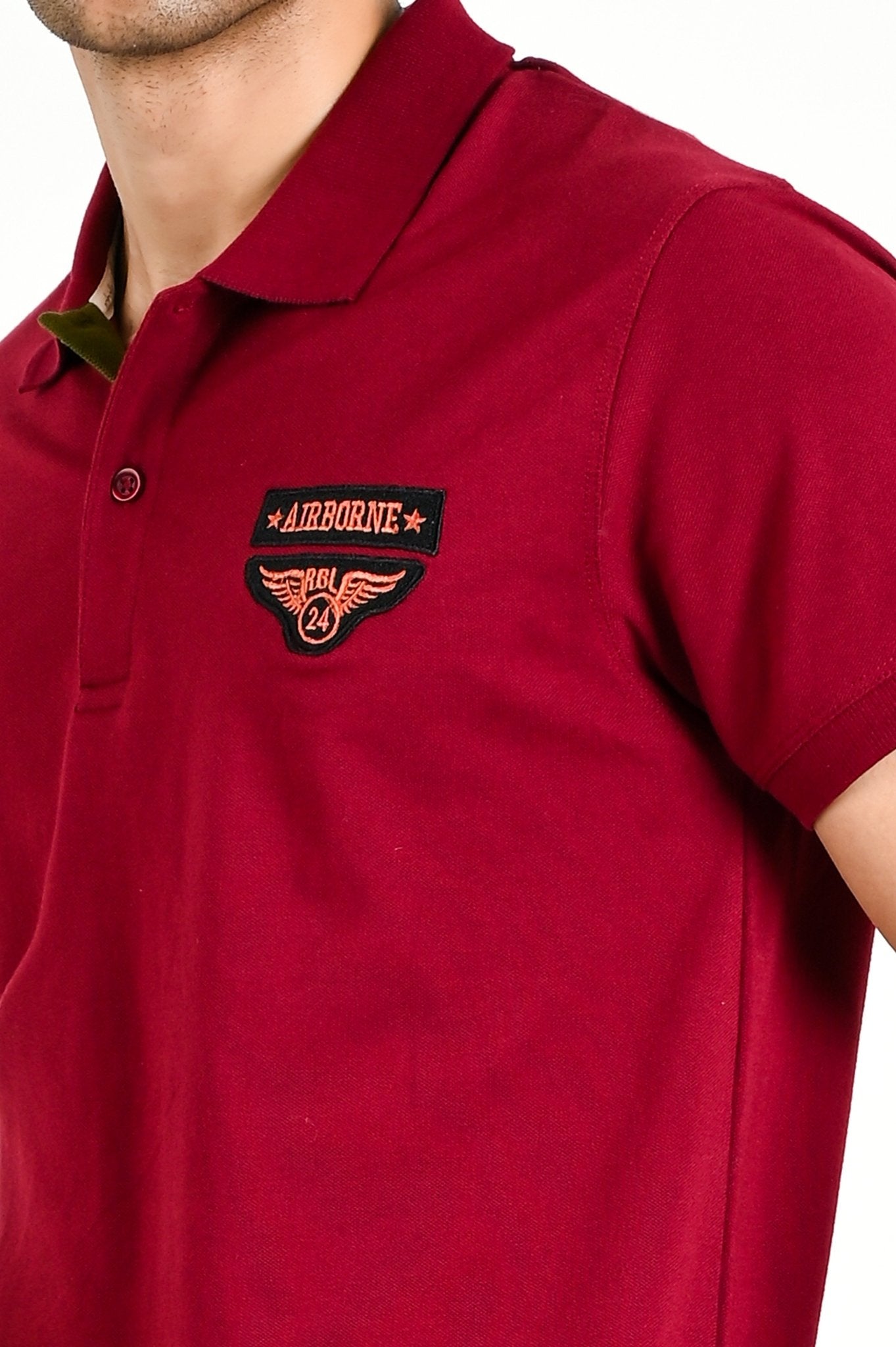 “Airborne” Polo / Maroon - rebelle