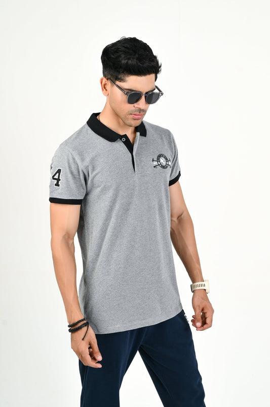 “Authentic Club” Polo / Grey - rebelle