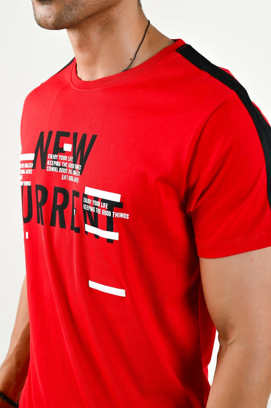 “New Current” Tees / Red - rebelle