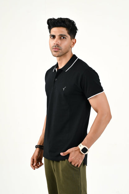 “Premium Black” Polo / Black - rebelle